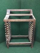 A pine printer's tray stand