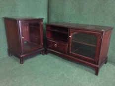 A Stag Minstrel hi/fi cabinet and entertainment unit