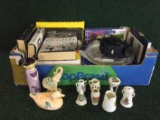 Four boxes of books, Cine camera, children's toys, DVDs,