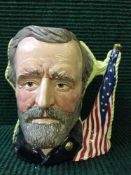 A Royal Doulton double sided Character Jug : Ulysese S Grant and Robert Lee D6698 limited edition