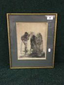 Edmund Blampied : (1886-1966) The Old Complaint (Three Old Parties) (Arnold & Appleby 139),