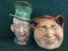 A Beswick Character jug together with another by Royal Doulton