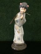 A Lladro figure of a Japanese lady