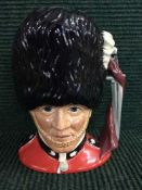 A Royal Doulton Character Jug : The Guardsman D6755