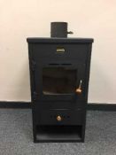 A cast iron log burner by Prity
