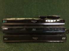Two Panasonic Blu-ray players,