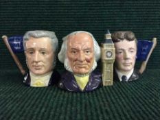 Three Royal Doulton Character jugs : Michael Doulton D6808,