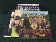 A box of lp's - Beatles, The Who, Neil Young etc.