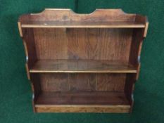 A set of pine open shelves