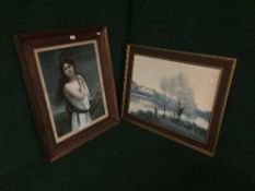 An early twentieth century colour lithographic print - For Conscience sake,