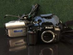 A box of Nikon F-601 camera,