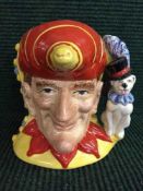 A Royal Doulton double sided Character Jug : Punch and Judy D6946 limited edition of 2500 numbered
