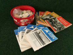 Two boxes of railway magazines,
