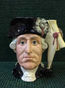 A Royal Doulton double sided Character Jug : The Seige of York Town 1781,