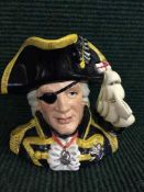 A Royal Doulton Character jug : Vice Admiral Lord Nelson D6932
