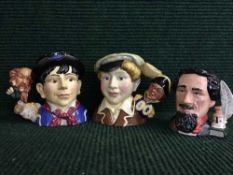 Three Royal Doulton character jugs : Charles Dickens D6901, limited edition of 7500 numbered 1599,