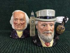Two Royal Doulton Character jugs : Sir Henry Doulton D7057 and John Doulton D6556