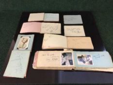 Five assorted autograph books
