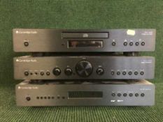 A Cambridge Audio compact disc player,