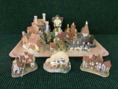 A tray of miniature houses,