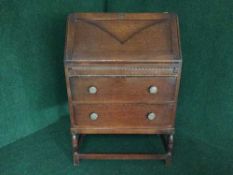 An oak bureau