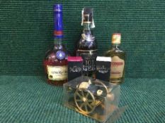 A 70cl bottle of Courviosier cognac,