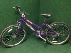 A girl's Raleigh Krush mountain bike