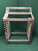 A pine printer's tray stand