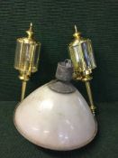 A twentieth century industrial light fitting,