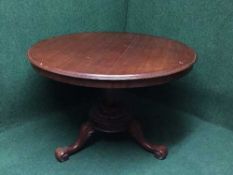 A Victorian mahogany breakfast table