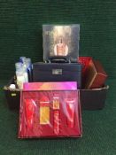 A box of beauty products - Elizabeth Arden gift sets,