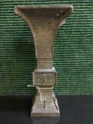 A Chinese archaic patinated bronze vase, 23.