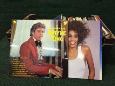 Two boxes of lps - Rick Wakeman, musicals, piano music etc.