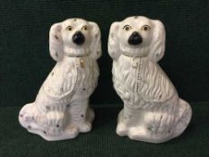 A pair of Victorian Staffordshire dogs