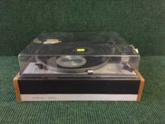 A Lenco gold ring turntable