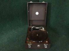 A mid 20th century table top record player