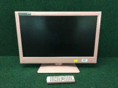 An Alba 22 inch LCD TV/DVD with remote