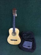 A Grafter Cruiser acoustic guitar in bag