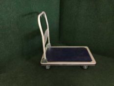 A flat bed trolley