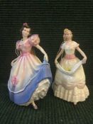 Two Royal Doulton figures: Angel HN3419 signed to base,