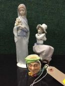 A Lladro figure of a girl,