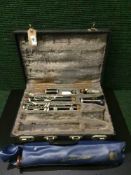 A cased Boosey & Hawkes clarinet in case and two recorders