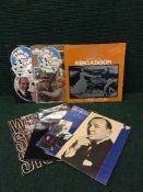 Two boxes of assorted LP records - musicals etc