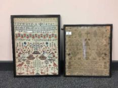 A Regency period sampler by Mary Cooper, dated 1816,