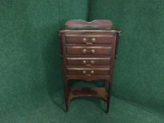 A Victorian mahogany four drawer music chest and sheet music