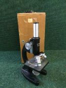A cased Myacope microscope