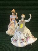 A Royal Doulton figure; Sharon HN3603, signed to base,