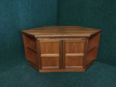 A Nathan teak corner TV stand