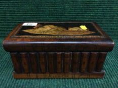 A Victorian inlaid mahogany puzzle box