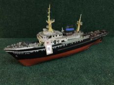 A plastic model of The Zwarte Zee Ferry